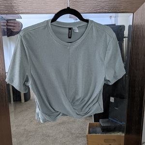 Sage green crop top